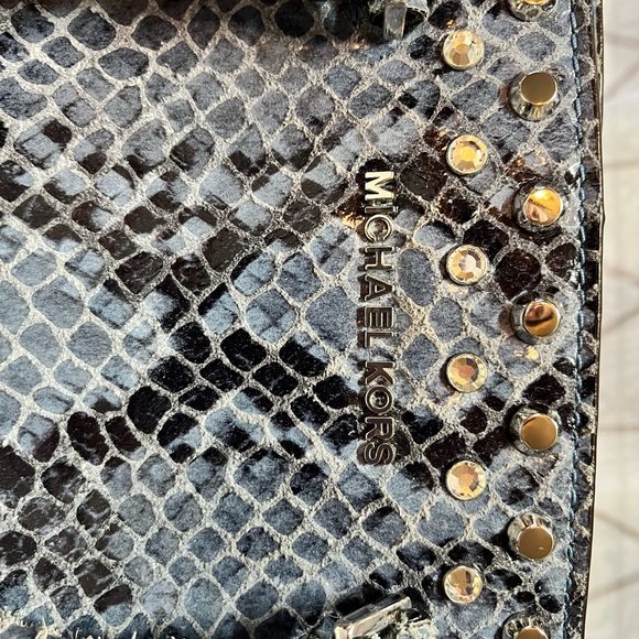 Michael Kors Leather Selma Jewel Studded Satchel w/Matching Wallet & Dust Bag - Picture 8 of 10